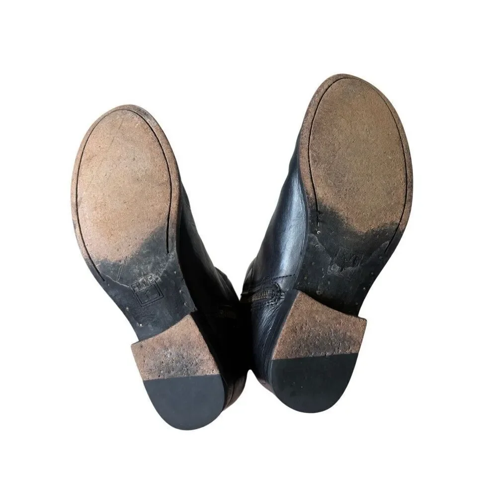 Frye Paige Tall Leather Riding Boots size 7.5 Black - Picture 15 of 16